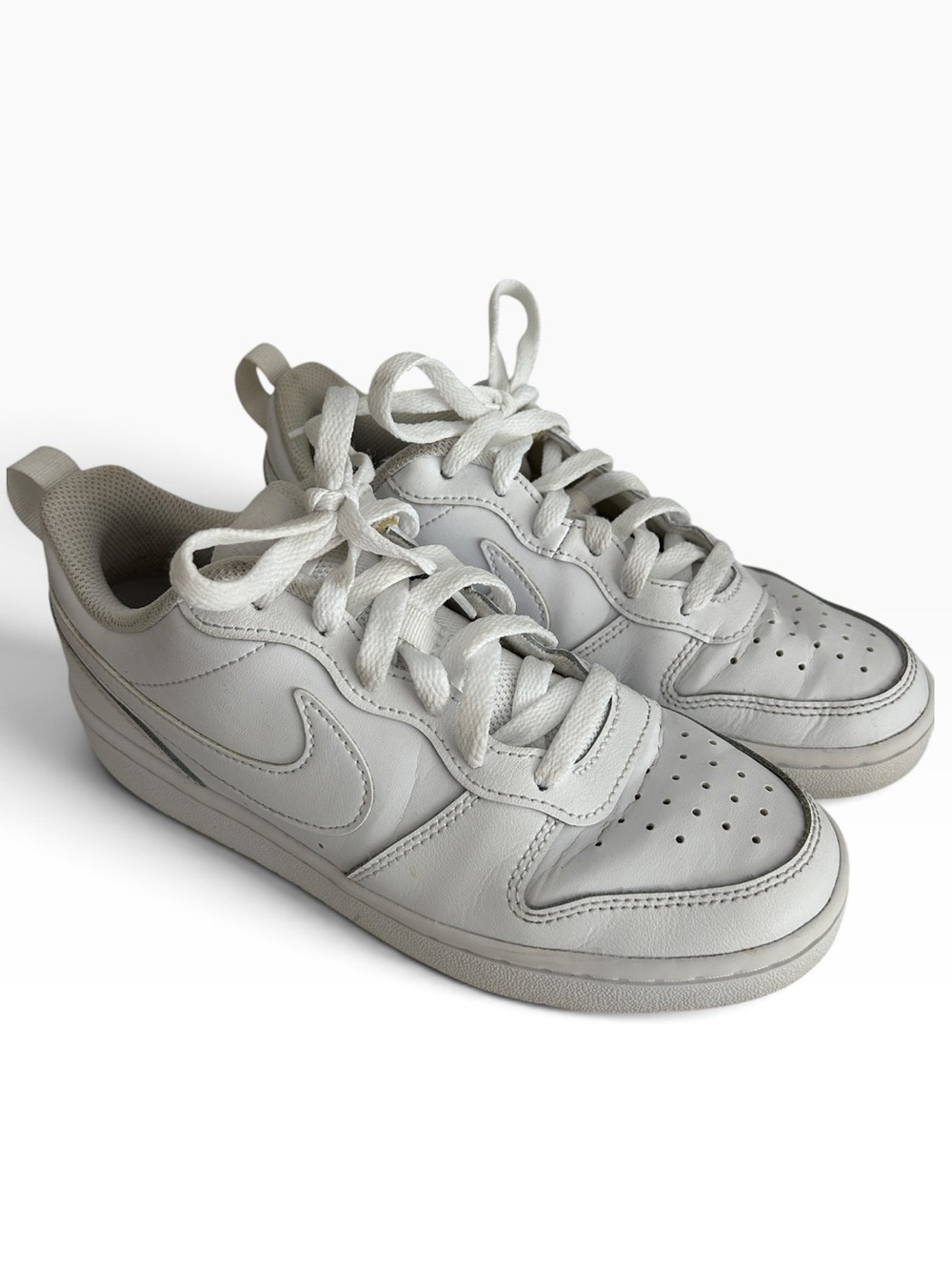 NIKE |  Kids Nike Court Borough Low Recraft White Low-Top Sneakers Size 4.5Y